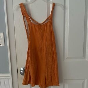 Boutique Orange Romper | size small
